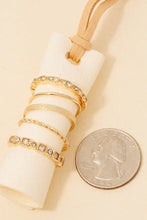Load image into Gallery viewer, 5Pc Mixed Texture Band Rings Set:
