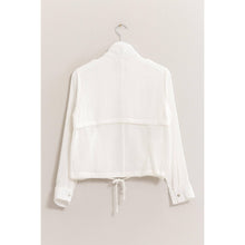 Load image into Gallery viewer, Double Gauze Jacket With Drawstring Hem: TERRACOTTA
