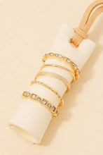 Load image into Gallery viewer, 5Pc Mixed Texture Band Rings Set: