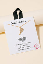 Load image into Gallery viewer, Pickle Ball Pendane Necklace: G