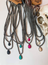 Load image into Gallery viewer, Multi Layered Necklace Navajo Bead Semi Stone Necklace