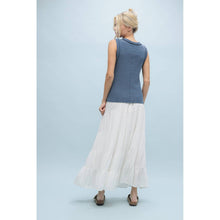 Load image into Gallery viewer, STRIPED RAW EDGE DETAIL TANK