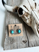 Load image into Gallery viewer, Western Turquoise Stud Earrings:
