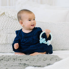 Load image into Gallery viewer, Ritzy Rattle™ Silicone Teether Rattles: Highland Cow
