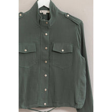 Load image into Gallery viewer, Double Gauze Jacket With Drawstring Hem: TERRACOTTA