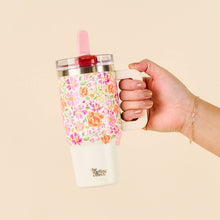Load image into Gallery viewer, 20 oz Lifestyle Flip Straw Tumbler-Secret Garden Pink