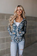 Load image into Gallery viewer, Ampersand FullZip Sweatshirt - Twilight Blooms