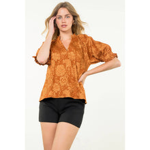 Load image into Gallery viewer, Short Sleeve Textured Top: TEAL