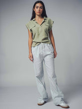 Load image into Gallery viewer, Western-Inspired Tencel Top: LT BLUE