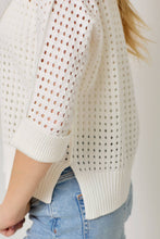 Load image into Gallery viewer, Open Stitch High Low Sweater: Powder Blue