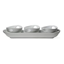Load image into Gallery viewer, Whiteware Trio Handle Serveware Set - White