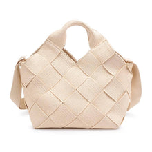 Load image into Gallery viewer, Resilience - Woven Straw Tote: Cream