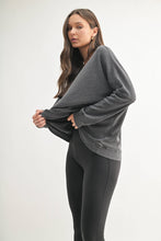 Load image into Gallery viewer, Waffle Ribbed Roundneck Pullover: NEW ORCHID