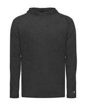 Load image into Gallery viewer, Badger - Youth Tri-Blend Surplice Hooded Long Sleeve T-Shirt - 2905 WITH LOGO