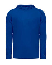 Load image into Gallery viewer, Badger - Youth Tri-Blend Surplice Hooded Long Sleeve T-Shirt - 2905 WITH LOGO