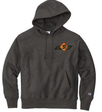 Load image into Gallery viewer, Safety Signs Champion Reverse Weave Hooded Sweatshirt with embroidered logo.