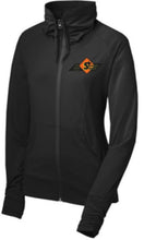 Load image into Gallery viewer, Safety Signs Ladies Sport-Wick Stretch Full Zip Jacket with embroidered logo