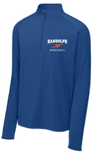 Load image into Gallery viewer, R Basketball Sport-Tek® Sport-Wick® Stretch 1/4-Zip Pullover with embroidered logo