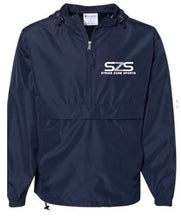 Load image into Gallery viewer, Strike Zone Sports Champion Hooded Packable 1/4 Zip Jacket