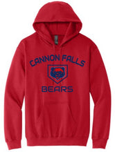 Load image into Gallery viewer, BEARS Baseball Softstyle hooded Sweatshirt