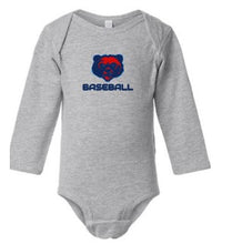 Load image into Gallery viewer, BEARS Baseball Rabbit Skins Baby onsie