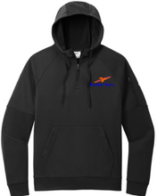 Load image into Gallery viewer, R Basketball Nike Therma-FIT Pocket 1/4-Zip Fleece Hoodie with embroidered logo