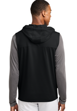 Load image into Gallery viewer, R Basketball Sport-Tek® Sport-Wick® Stretch Sleeveless Hooded 1/4-Zip with embroidered logo