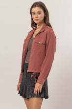 Load image into Gallery viewer, Double Gauze Jacket With Drawstring Hem: TERRACOTTA