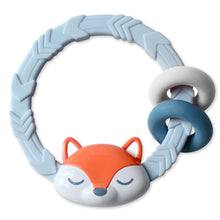 Load image into Gallery viewer, Ritzy Rattle™ Silicone Teether Rattles: Highland Cow