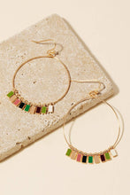 Load image into Gallery viewer, Epoxy Charms Hoop Dangle Earrings