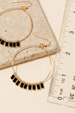 Load image into Gallery viewer, Epoxy Charms Hoop Dangle Earrings