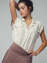 Load image into Gallery viewer, Western-Inspired Tencel Top: LT BLUE