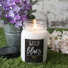 Load image into Gallery viewer, 13 oz Mason Jar Candle: Wild Lilacs