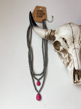 Load image into Gallery viewer, Multi Layered Necklace Navajo Bead Semi Stone Necklace