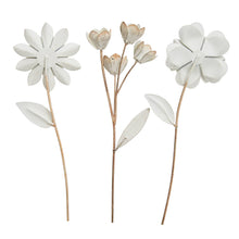 Load image into Gallery viewer, Abeline Antique White Metal Floral Stems