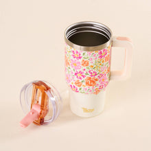 Load image into Gallery viewer, 20 oz Lifestyle Flip Straw Tumbler-Secret Garden Pink