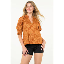 Load image into Gallery viewer, Short Sleeve Textured Top: TEAL