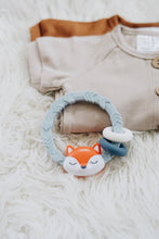Load image into Gallery viewer, Ritzy Rattle™ Silicone Teether Rattles: Highland Cow