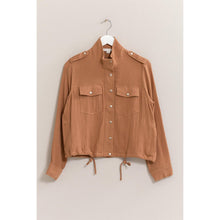 Load image into Gallery viewer, Double Gauze Jacket With Drawstring Hem: TERRACOTTA