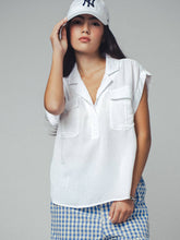 Load image into Gallery viewer, Western-Inspired Tencel Top: LT BLUE