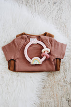 Load image into Gallery viewer, Ritzy Rattle™ Silicone Teether Rattles: Highland Cow