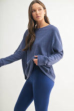 Load image into Gallery viewer, Waffle Ribbed Roundneck Pullover: NEW ORCHID