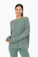 Load image into Gallery viewer, Waffle Ribbed Roundneck Pullover: NEW ORCHID