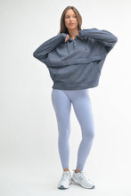 Load image into Gallery viewer, Drift Burnout Fleece Snap Hoodie: NATURAL
