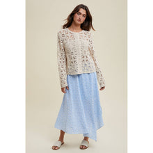 Load image into Gallery viewer, FLORAL LACE CARDIGAN / TAUPE
