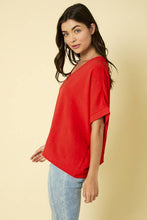 Load image into Gallery viewer, DOLMAN SLEEVE V-NECK TOP: Kelly Green
