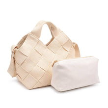 Load image into Gallery viewer, Resilience - Woven Straw Tote: Cream
