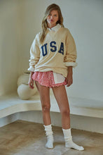 Load image into Gallery viewer, Knit 100% Cotton French Terry Crew Neck USA Pullover: Navy
