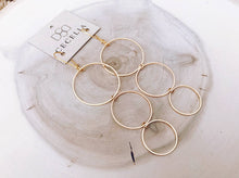 Load image into Gallery viewer, Gold Plated Triple Hoop Lilghtweight Earrings: Gold Plated Triple Hoop Earrings
