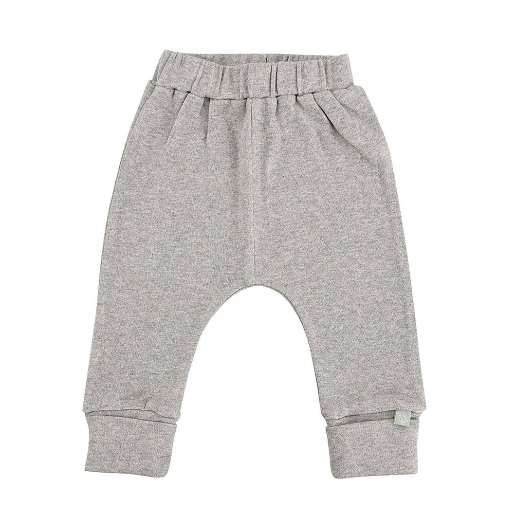 Baby cuffed pants | heather: